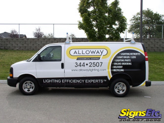 alloway lighting van graphics