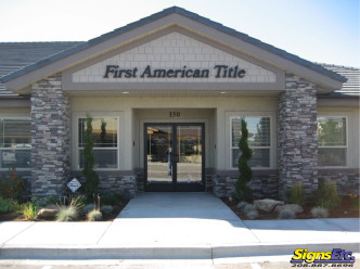 First American Title Exterior Sign Letters