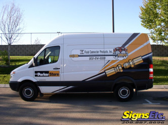 fluid connector sprinter van graphics