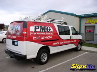 Paige Mechanical Group Van Graphics